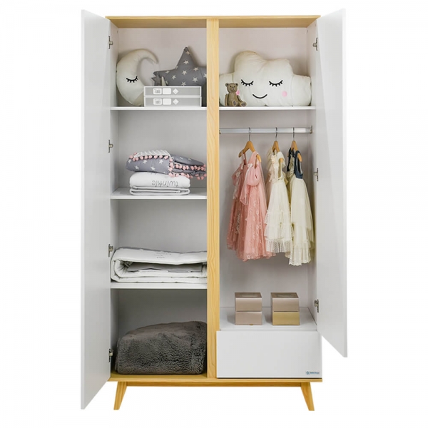 Ντουλάπα δίφυλλη Cappuccino 460-22 - image 460-22-3-600x600 on https://old.bebestars.gr