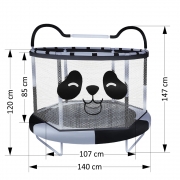Τραμπολίνο με δίχτυ 140cm Panda 644-190 - image 644-190-dimensions-180x180 on https://old.bebestars.gr