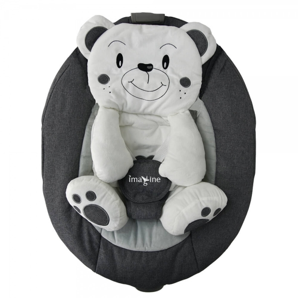 Κούνια Ηλεκτρική Imagine 2 in 1 Grey 255-186 - image 255-186-bear-600x600 on https://old.bebestars.gr