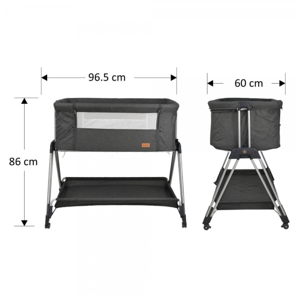 Λίκνο Pearl Graphite 845-186 - image 845-186_dimensions-600x600 on https://old.bebestars.gr
