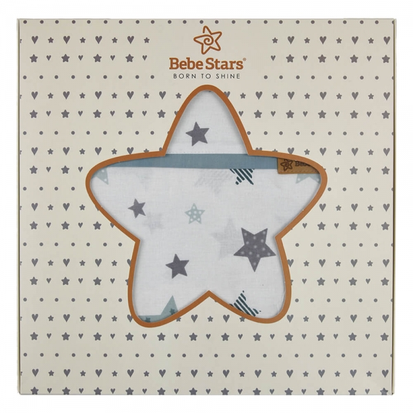 Sheet Set 3pcs Grey Stars 201-184 - image 201-184-box-600x600 on https://old.bebestars.gr