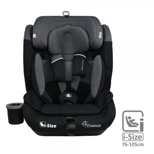 Κάθισμα Αυτοκινήτου Compass Isofix i-Size Steel Grey 935-186 - image 935-186-2-600x600 on https://old.bebestars.gr