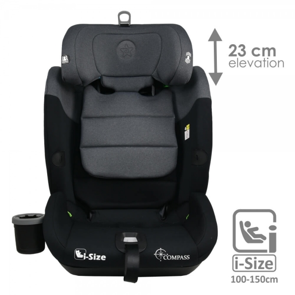 Κάθισμα Αυτοκινήτου Compass Isofix i-Size Steel Grey 935-186 - image 935-186-3-600x600 on https://old.bebestars.gr