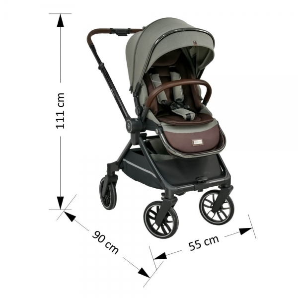Πολυκαρότσι Mirage 2σε1 Olive 331-189 - image 330-189-dimensions-600x600 on https://old.bebestars.gr