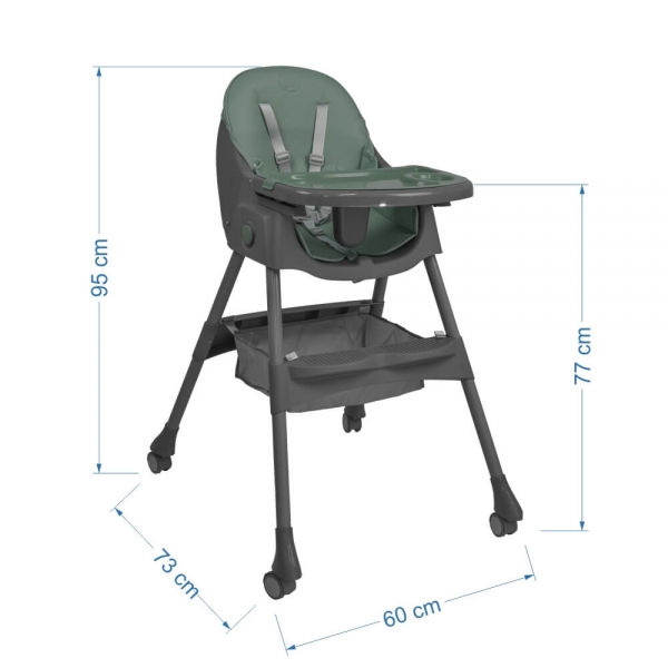 Καρέκλα Φαγητού Comfy 2σε1 Petrol 865-184 - image 865-184-dimensions-600x600 on https://old.bebestars.gr