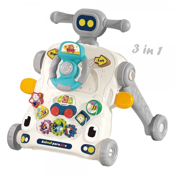 Περπατούρα Δραστηριοτήτων Robbie 3in1 Grey 4244 - image 4244-600x600 on https://old.bebestars.gr