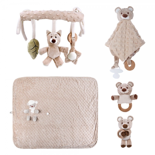 Σετ Δώρου 5τμχ Teddy Bear Nature 60-102 - image 60-102-600x600 on https://old.bebestars.gr