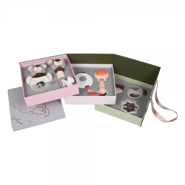 Σετ Δώρου 7τμχ Teddy Bear with night lamp & music 60-117 - image 60-117_box-600x600 on https://old.bebestars.gr