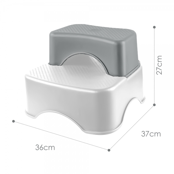 Σκαλοπατάκι Μπάνιου Διπλό Grey 55-186 - image 55-dimensions-600x600 on https://old.bebestars.gr