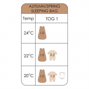Sleeping Bag Sleeveless Spring/Autumn Boho 3137-10 - image Sleeping-bag-TOG-Labels-Autumn-Spring-180x180 on https://old.bebestars.gr