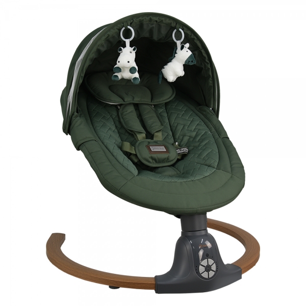 Κούνια Ηλεκτρική Fluffy Forest Green 257-176 - image 257-176-600x600 on https://old.bebestars.gr