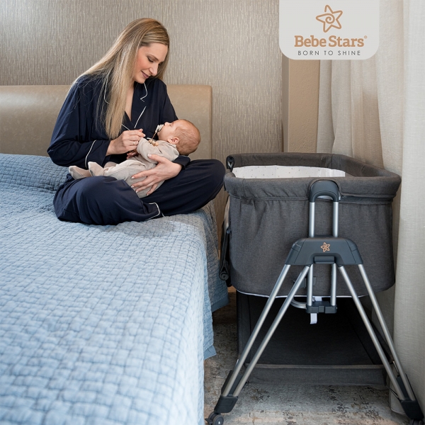 Baby Cot Pearl Graphite 845-186 - image 845-1-600x600 on https://old.bebestars.gr