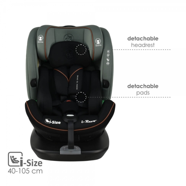 Κάθισμα Αυτοκινήτου i-Revo i-Size 360° Olive 906-176 - image 906-176-2-1-600x600 on https://old.bebestars.gr