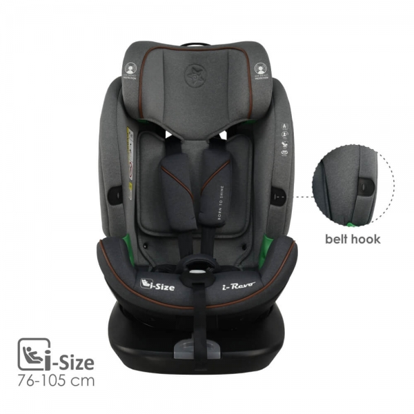 Κάθισμα Αυτοκινήτου i-Revo i-Size 360° Grey 906-186 - image 906-186-8-600x600 on https://old.bebestars.gr