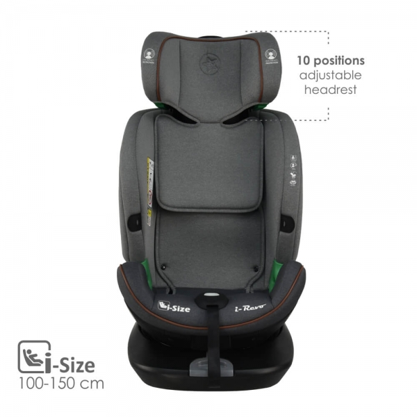 Κάθισμα Αυτοκινήτου i-Revo i-Size 360° Grey 906-186 - image 906-186-9-600x600 on https://old.bebestars.gr