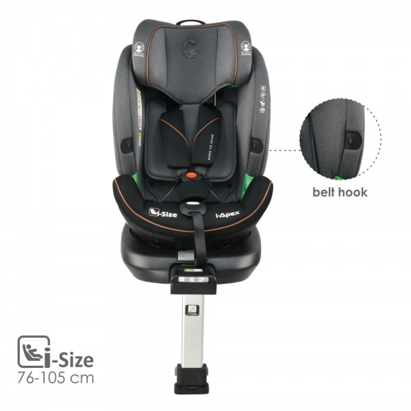 Κάθισμα Αυτοκινήτου i-Apex i-Size 360° Grey 916-186 - image 916-186-11-600x600 on https://old.bebestars.gr
