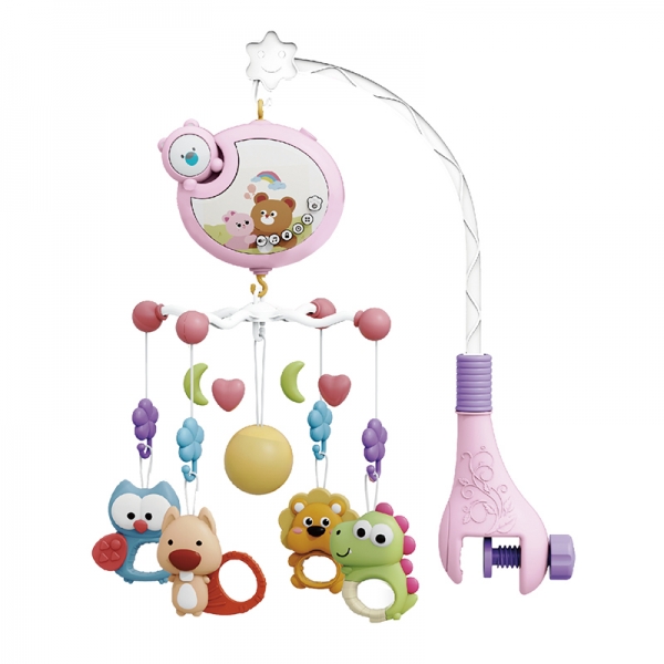 Μουσικό κρεβατιού με φώς Cartoon Bear Pink 860-140 - image 860-140-600x600 on https://old.bebestars.gr