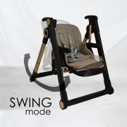 Καρέκλα Φαγητού-Κούνια Yum-Yum 2σε1 Mocha 870-182 - image 870-182-swing-mode-180x180 on https://old.bebestars.gr