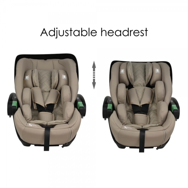 Κάθισμα Αυτοκινήτου Baby i-Size Natural Beige 004-182 - image 004-182-HEADREST-ADJUSTMENT-600x600 on https://old.bebestars.gr