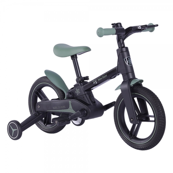 Ποδήλατο με βοηθητικές ρόδες Speedy 4in1 Green 811-176 - image 811-176-2-600x600 on https://old.bebestars.gr