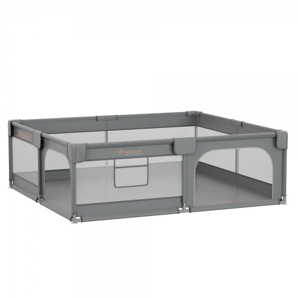 Πάρκο για μωρά ορθογώνιο 180x200cm Playzen Grey 880-200 - image 880-200-3-600x600 on https://old.bebestars.gr