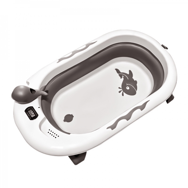 Μπανιέρα Πτυσσόμενη με Θερμόμετρο Whale Dark Grey 26-187 - image 26-187-dark-grey-600x600 on https://old.bebestars.gr