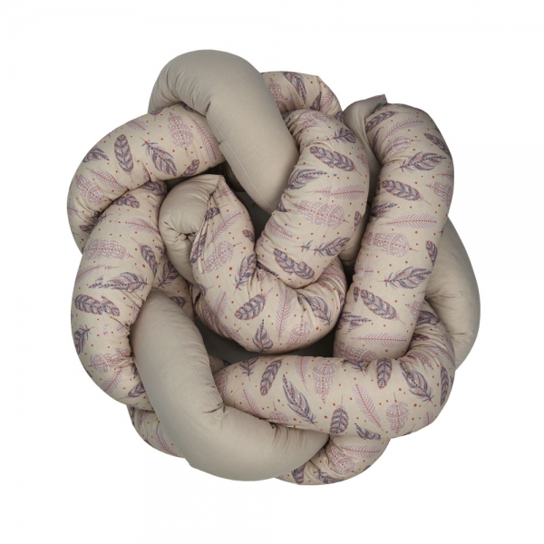 Braid bed bumper Boho 30-313 - image 30-313-2-600x600 on https://old.bebestars.gr