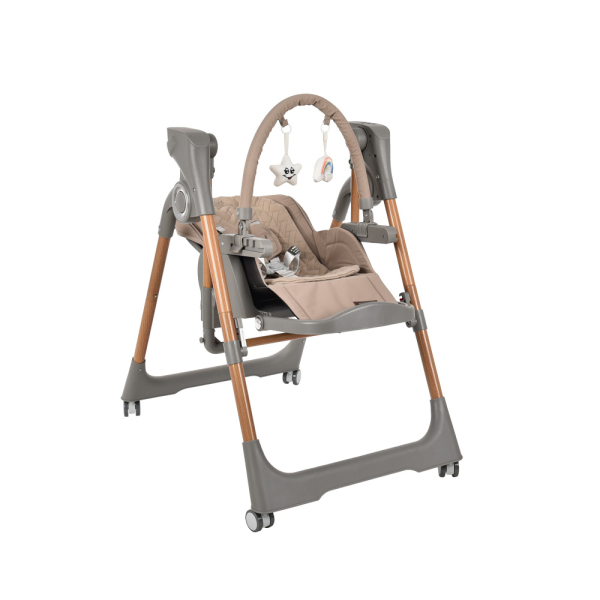 Καρέκλα Φαγητού-Ηλεκτρική Κούνια Serenna 2σε1 Natural Beige 871-182 - image 871-182-2-600x600 on https://old.bebestars.gr